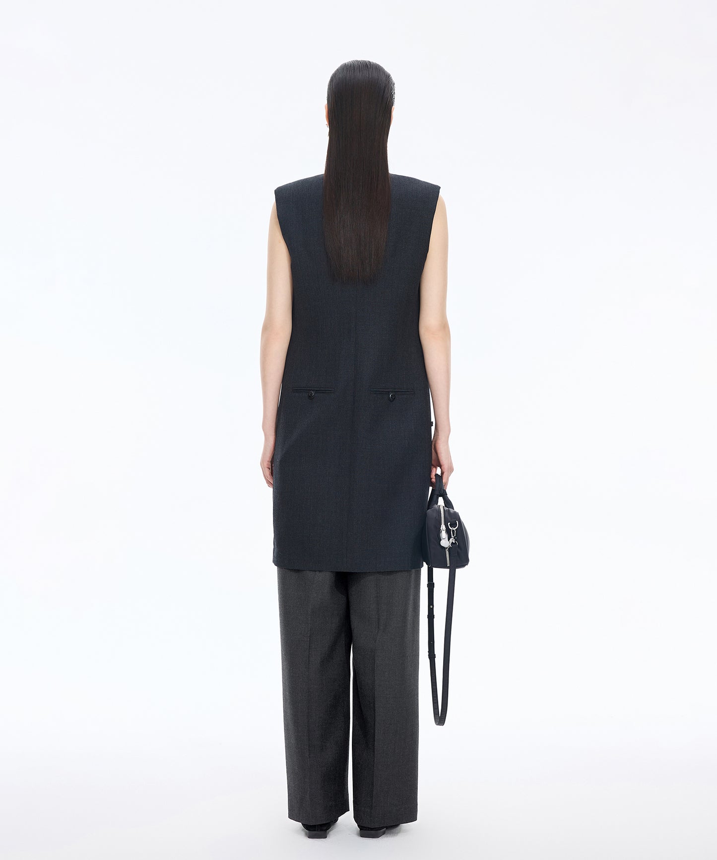 Double-waist Wool Trousers