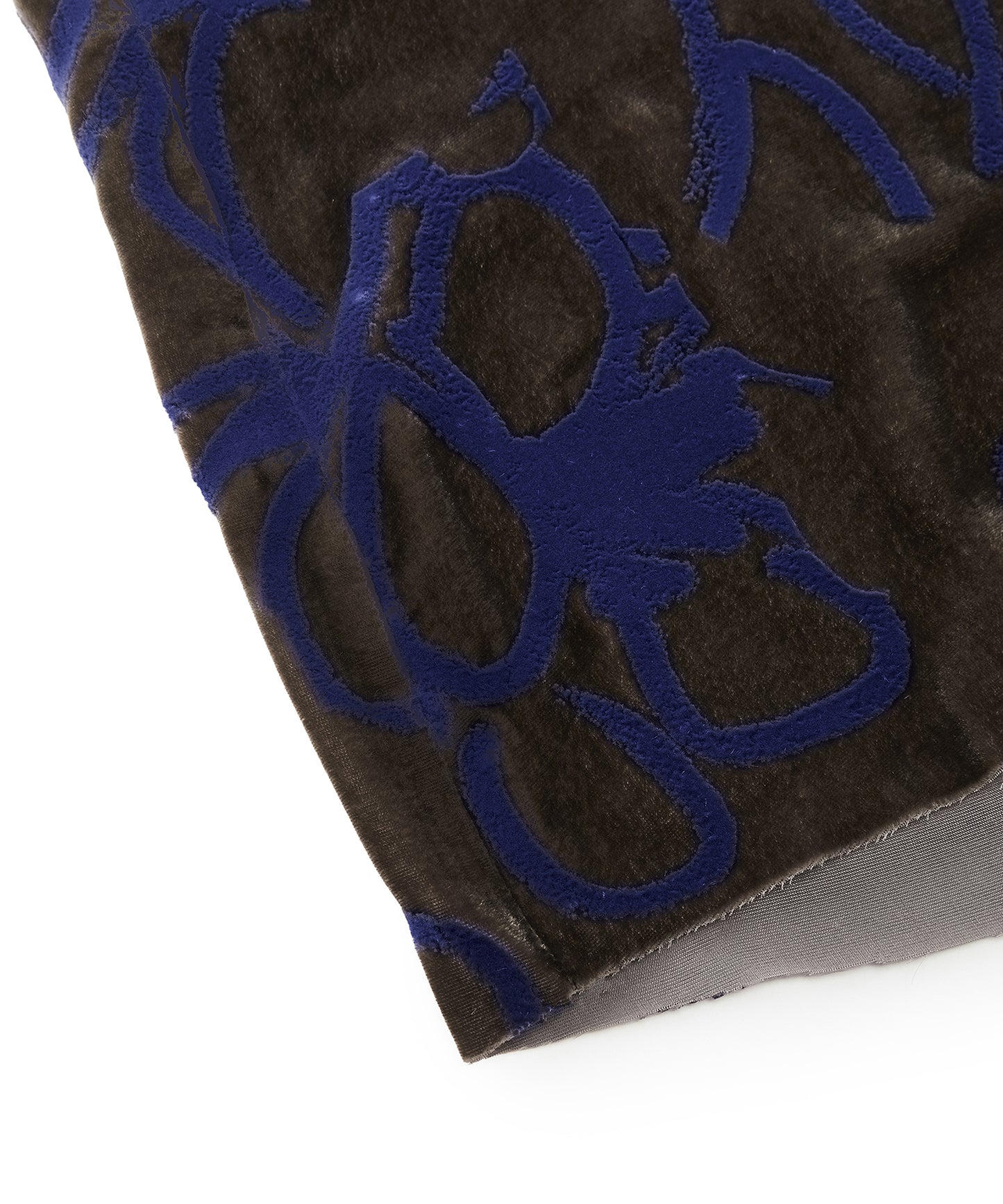 Velour Flocked Floral Skirt