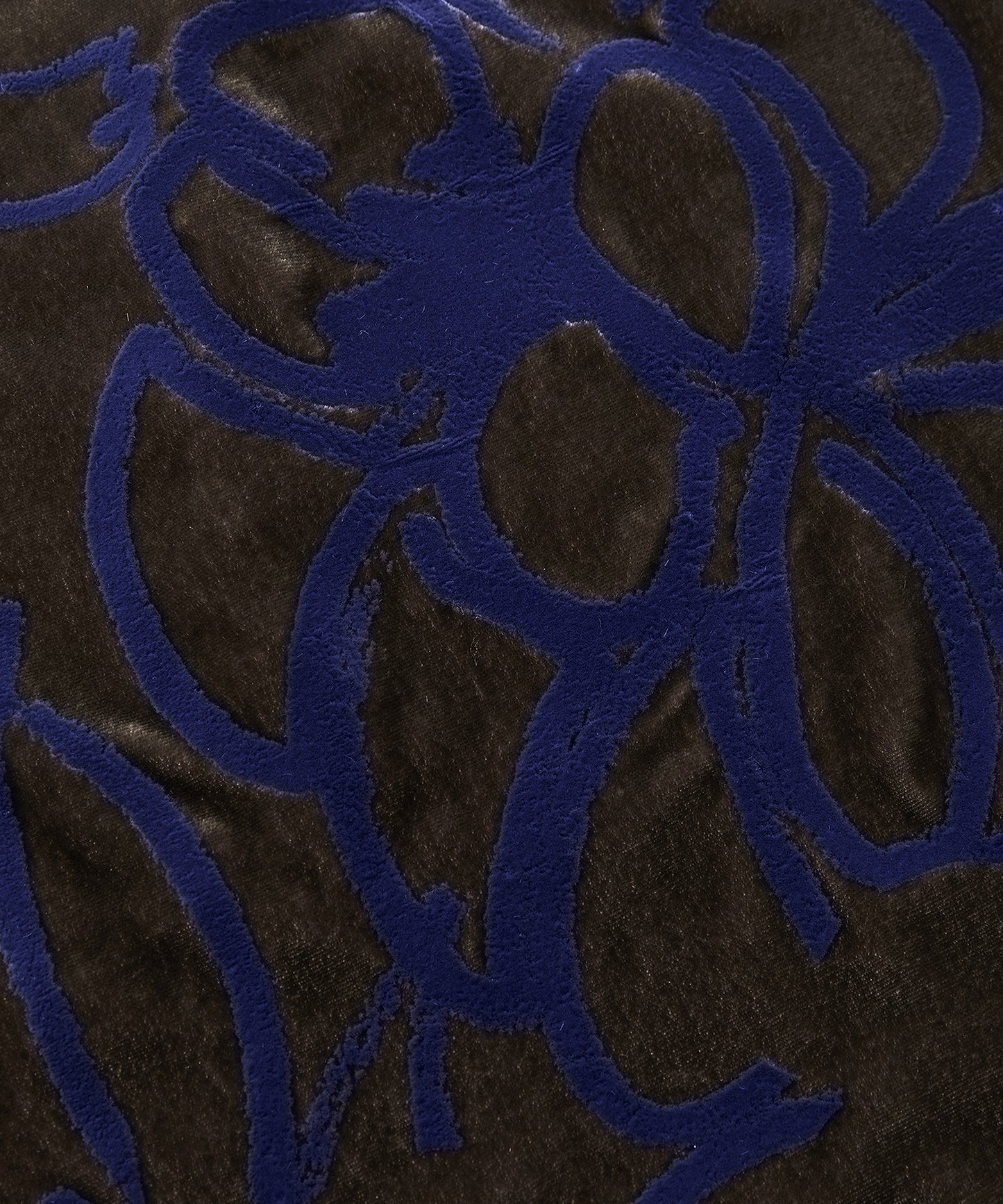 Velour Flocked Floral Skirt