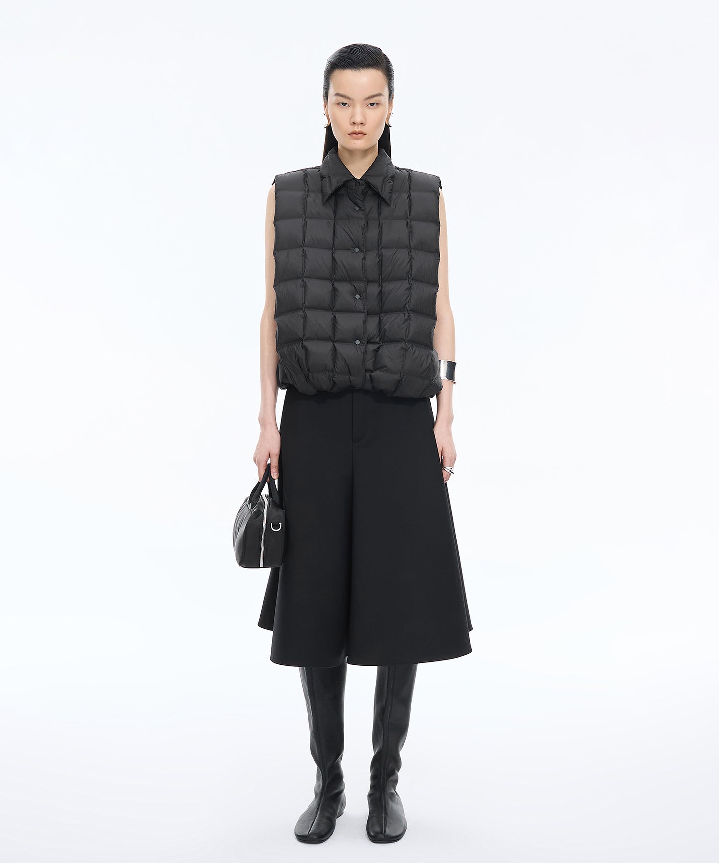 Square Quilted Down Vest
