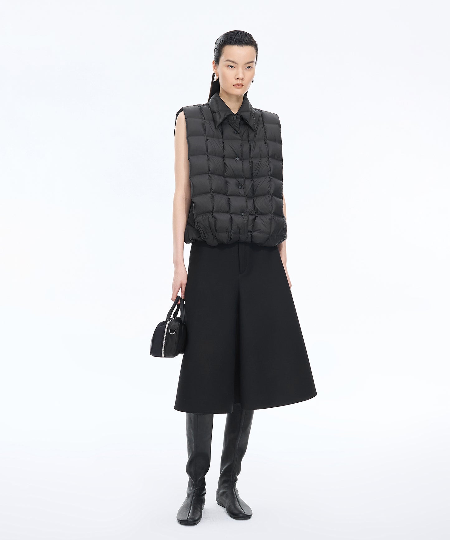 Square Quilted Down Vest