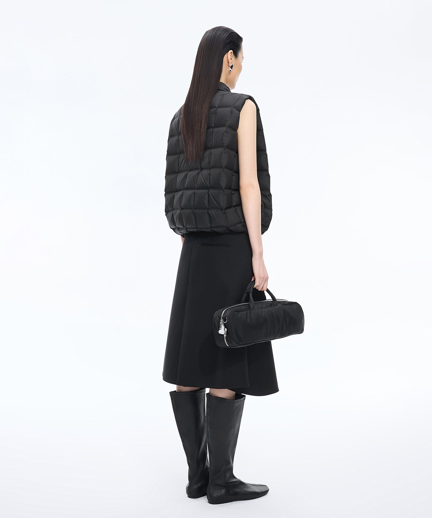 Square Quilted Down Vest