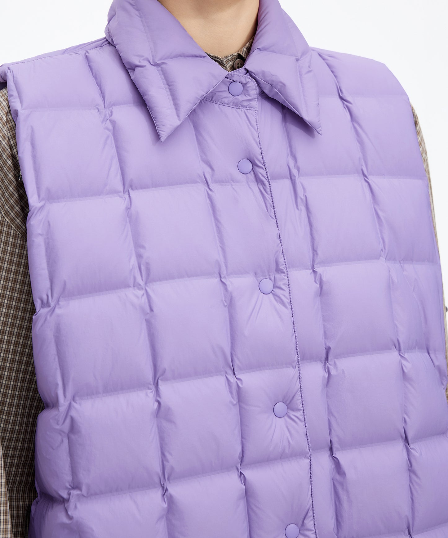 Square Quilted Down Vest