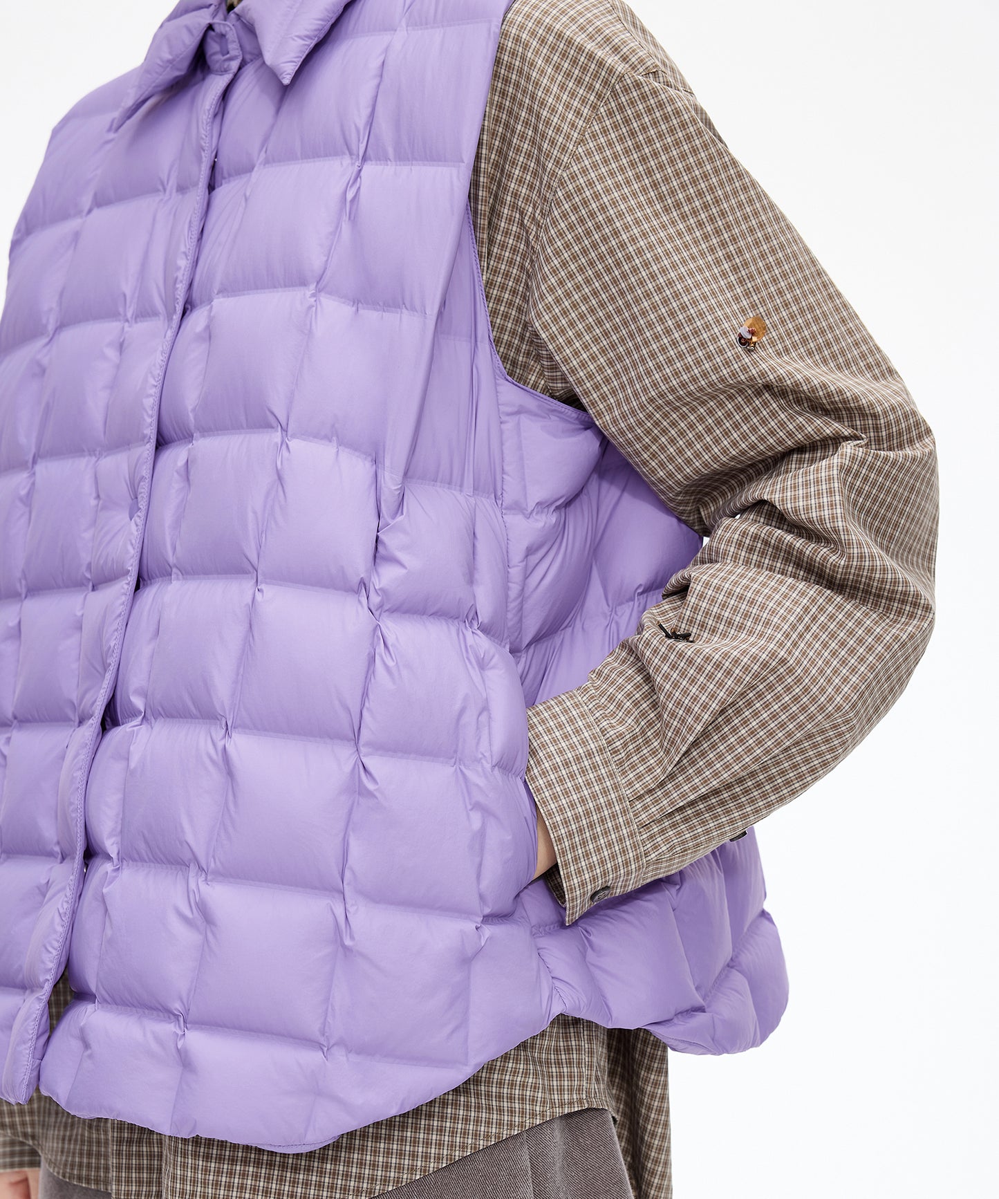 Square Quilted Down Vest