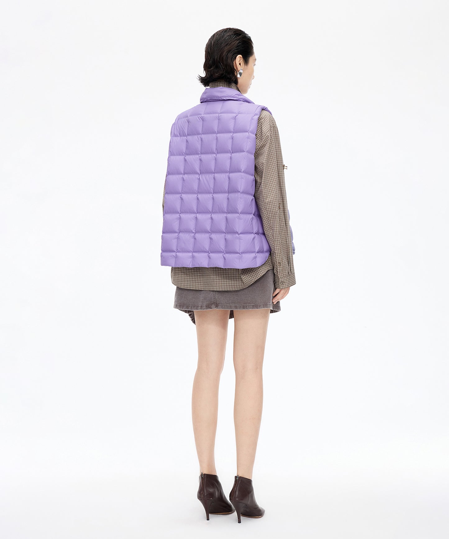 Square Quilted Down Vest