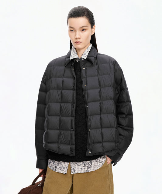 Oversized Quilted Down Jacket