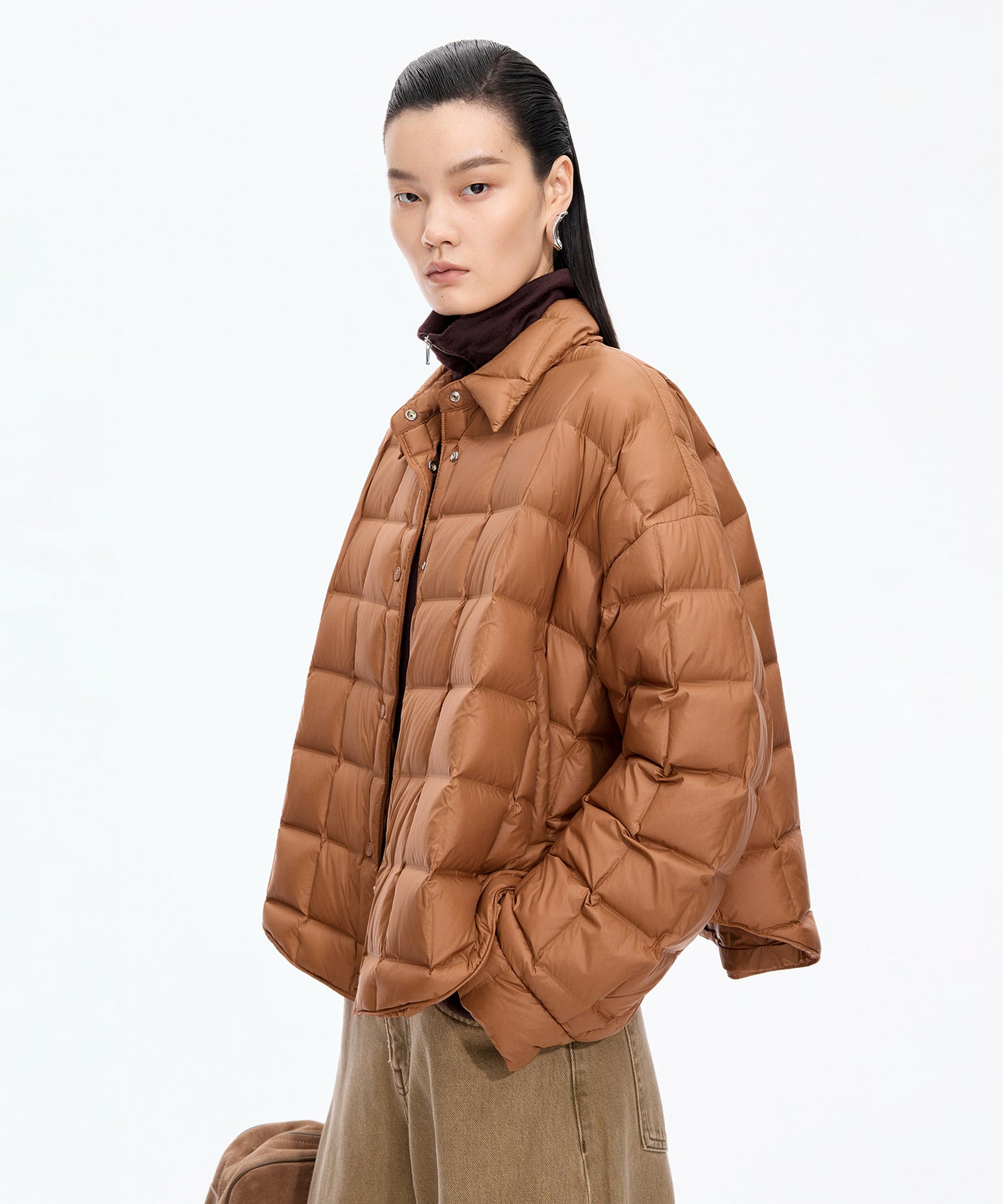Oversized Quilted Down Jacket