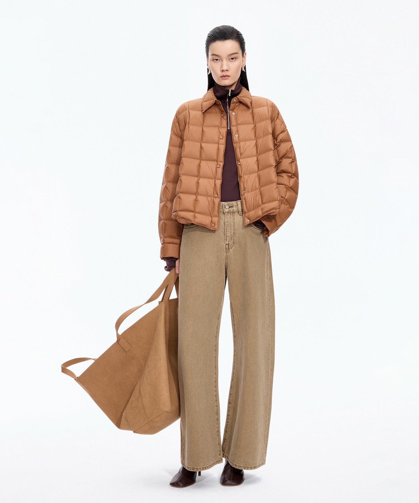 Oversized Quilted Down Jacket