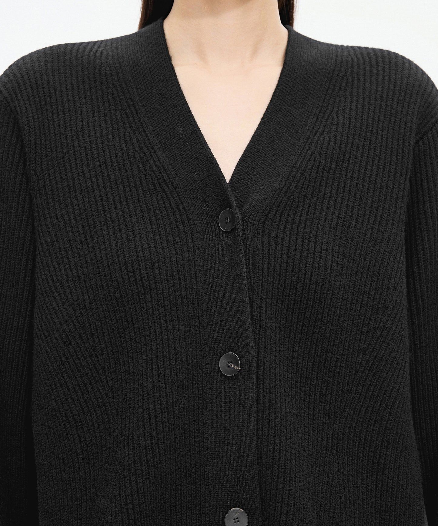 Wool V-neck Cardigan