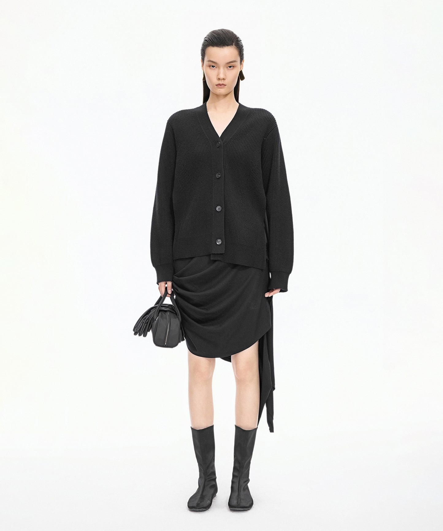 Wool V-neck Cardigan