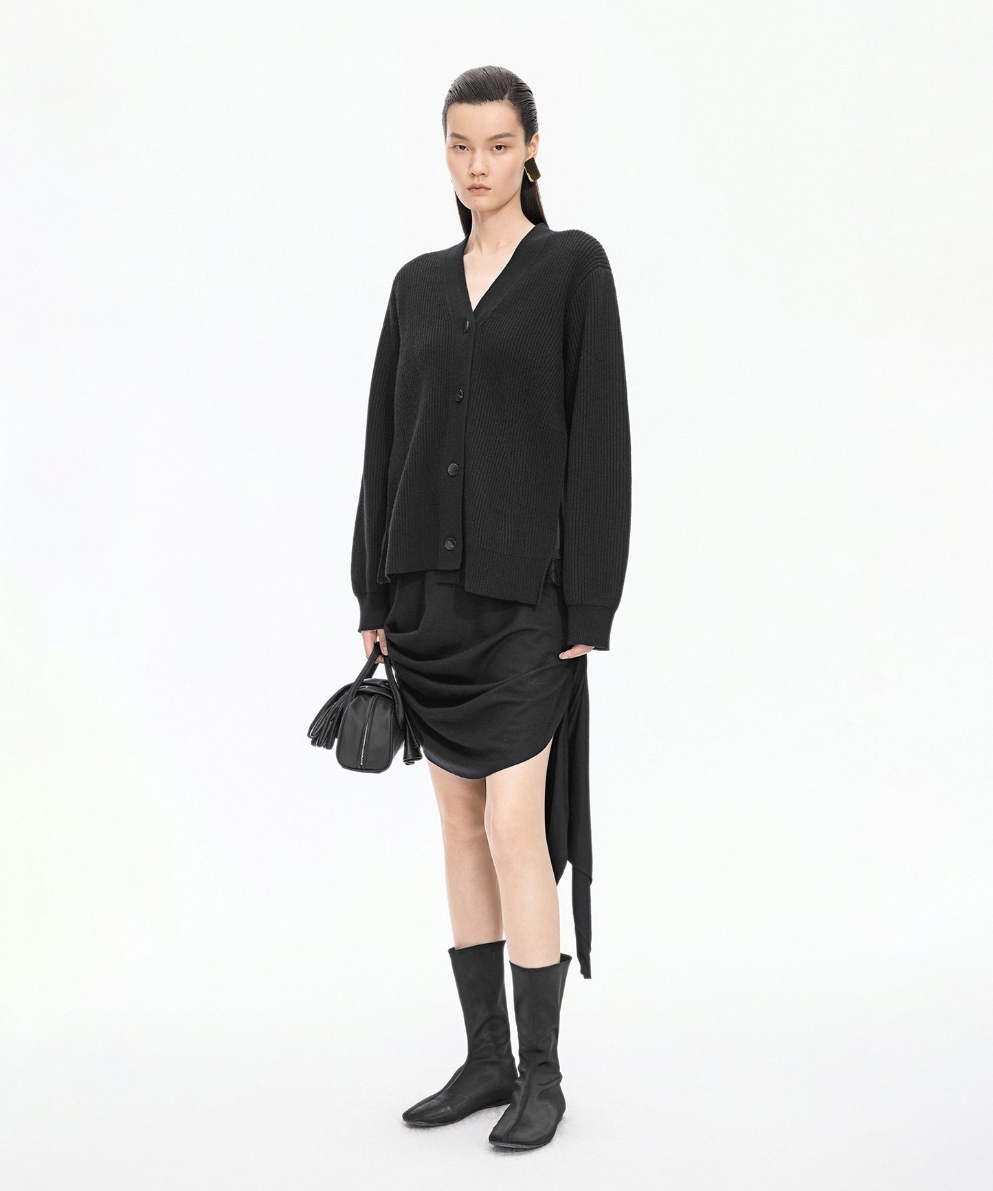 Wool V-neck Cardigan