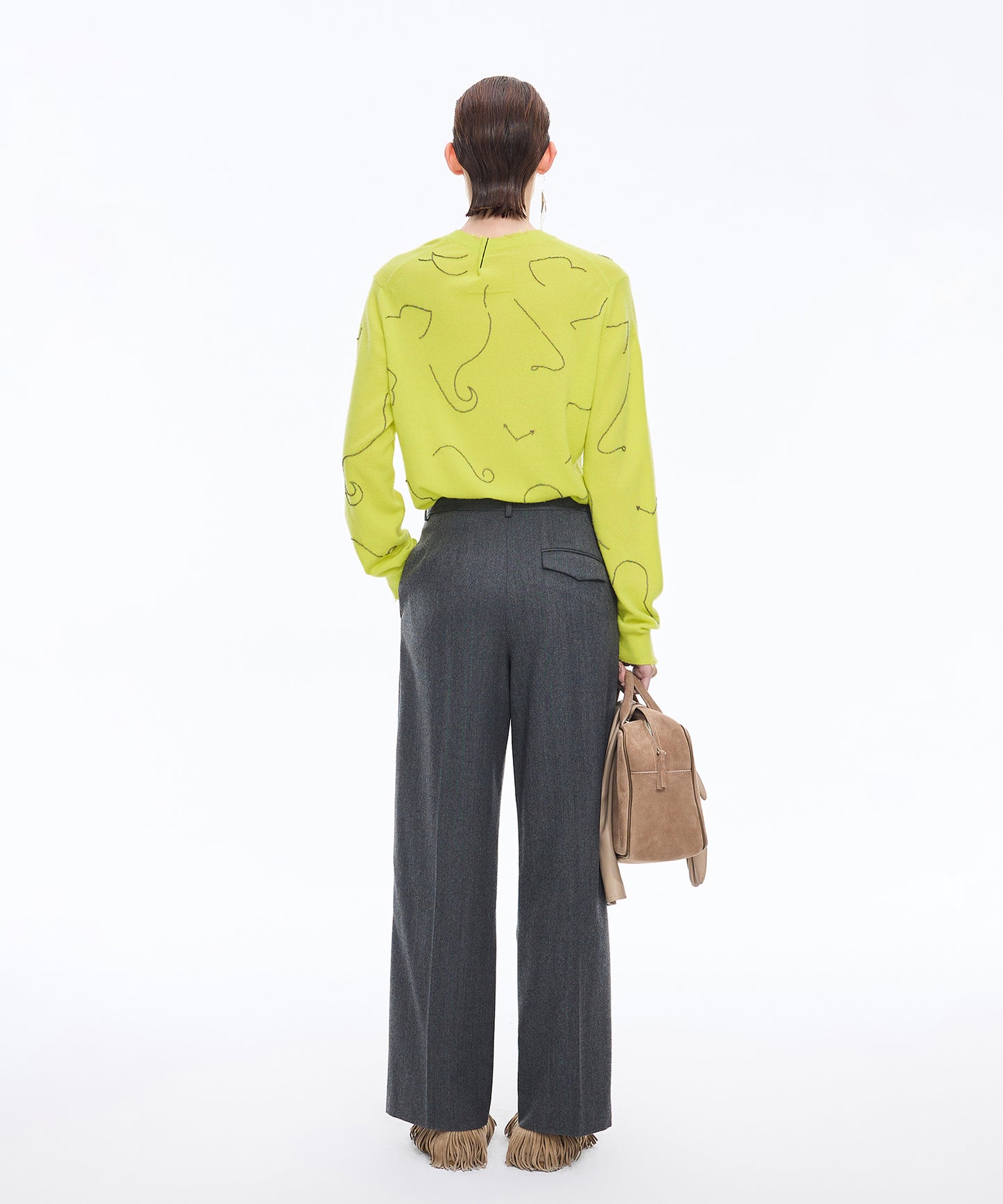 Embroidered Sequin Sweater