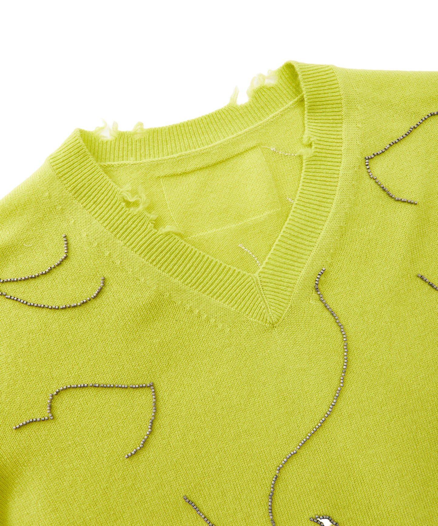 Embroidered Sequin Sweater