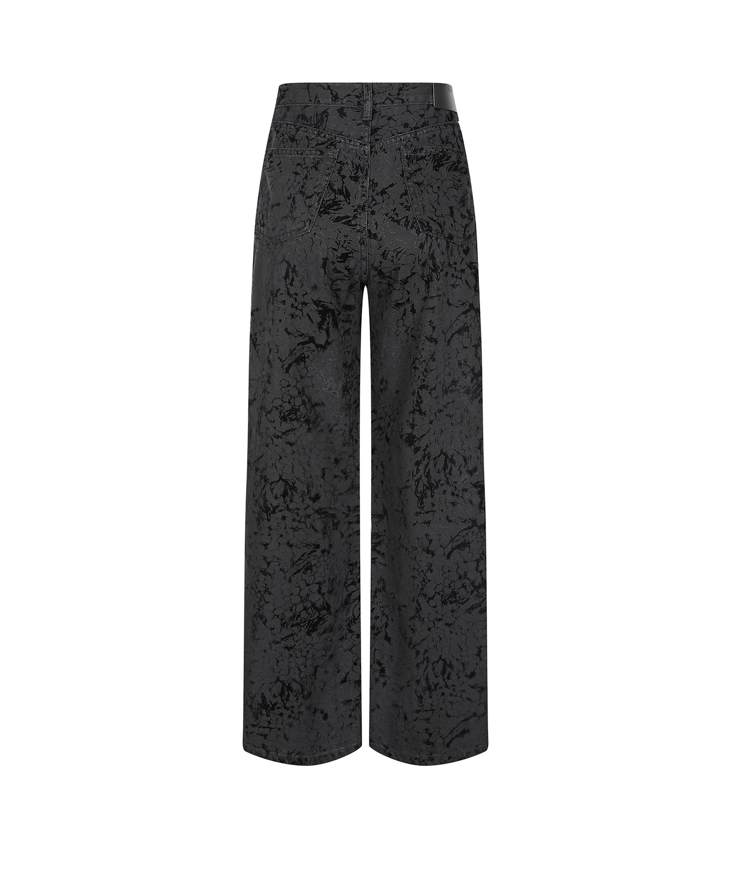 Hydrangea Flock Trace Denim