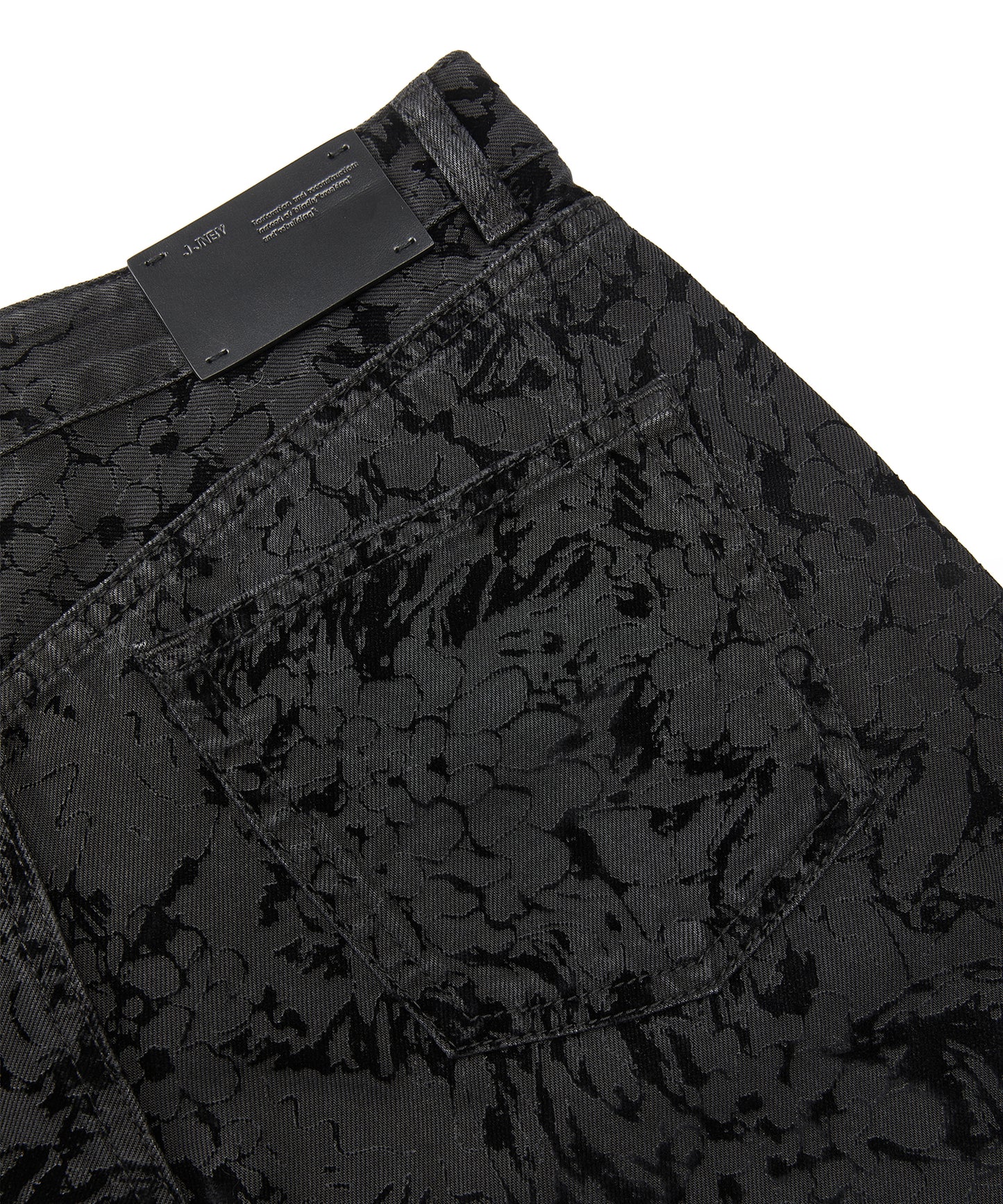 Hydrangea Flock Trace Denim