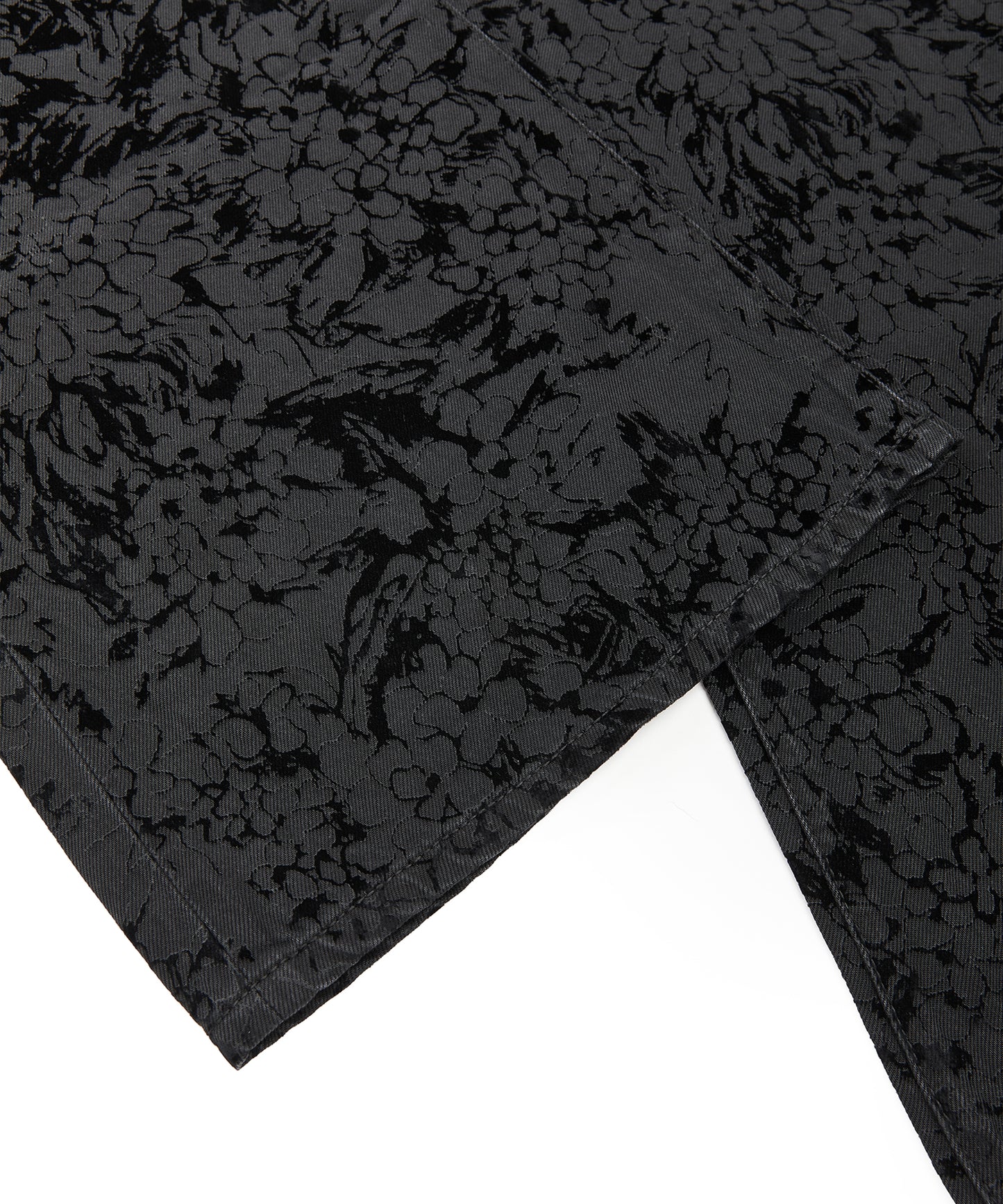 Hydrangea Flock Trace Denim