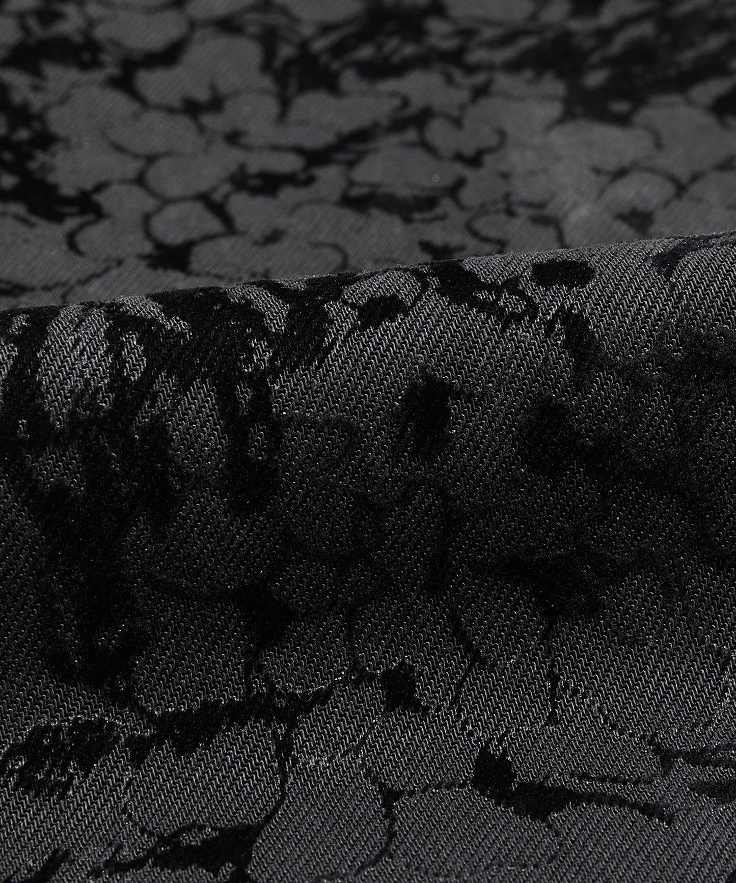 Hydrangea Flock Trace Denim