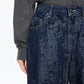 Hydrangea Flock Trace Denim