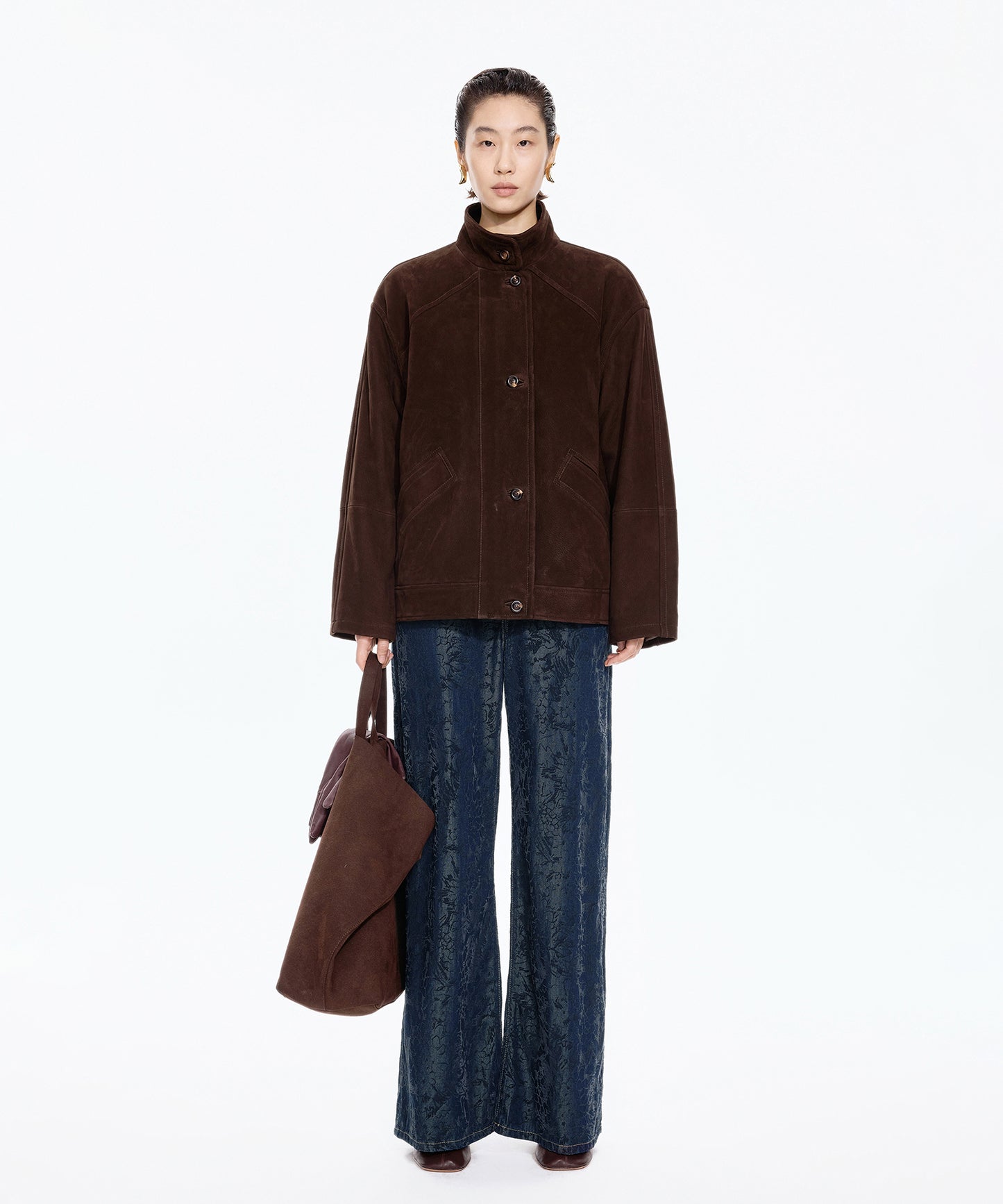 Hydrangea Flock Trace Denim