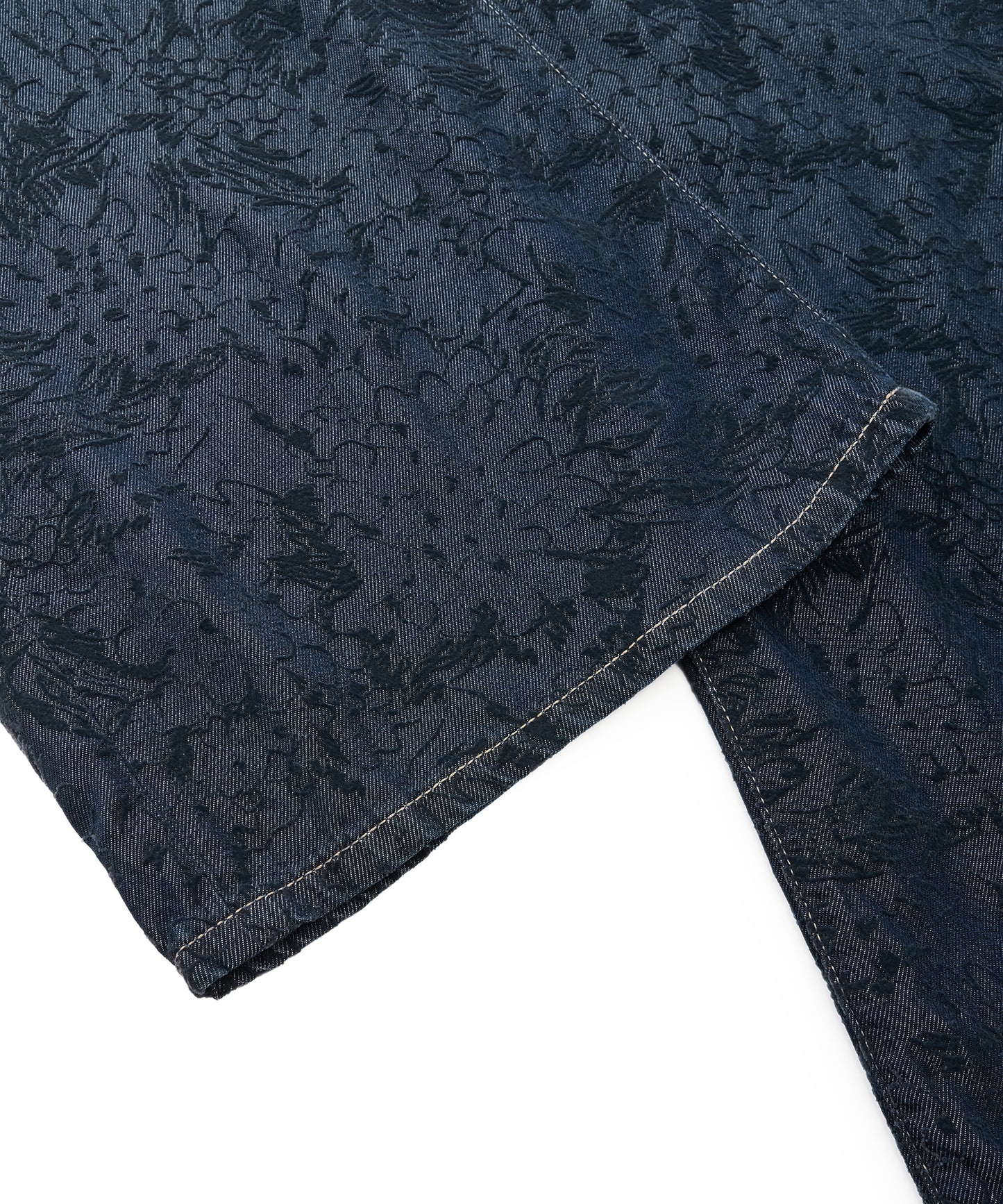 Hydrangea Flock Trace Denim