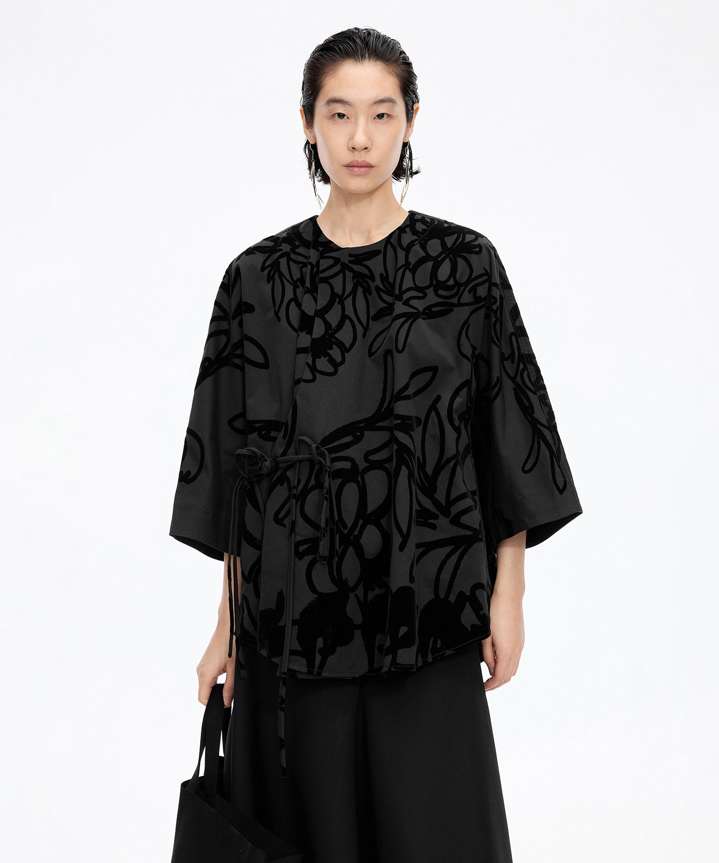 Flocked Floral Jacket