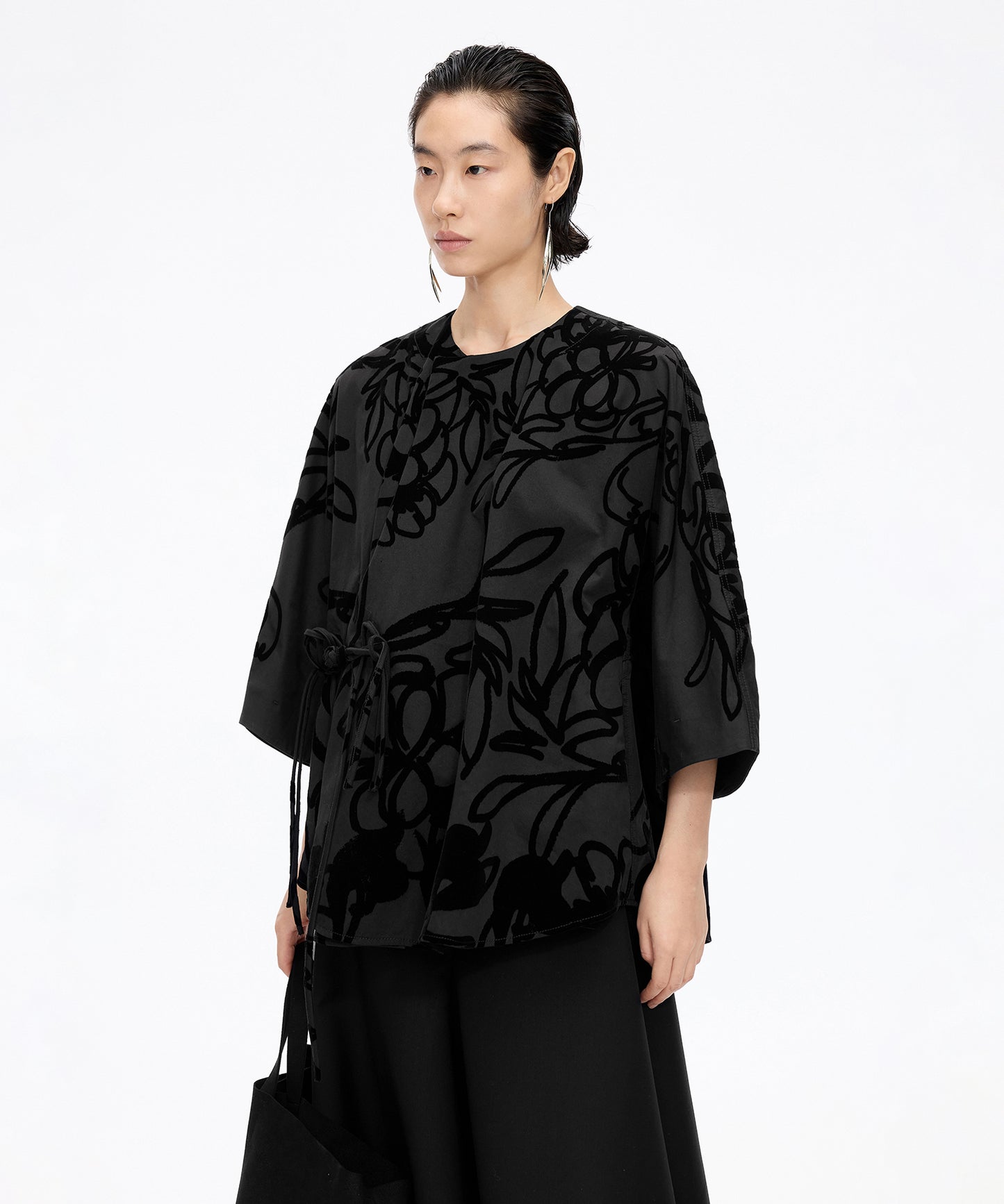 Flocked Floral Jacket