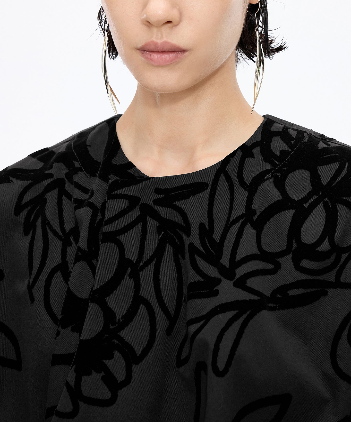 Flocked Floral Jacket