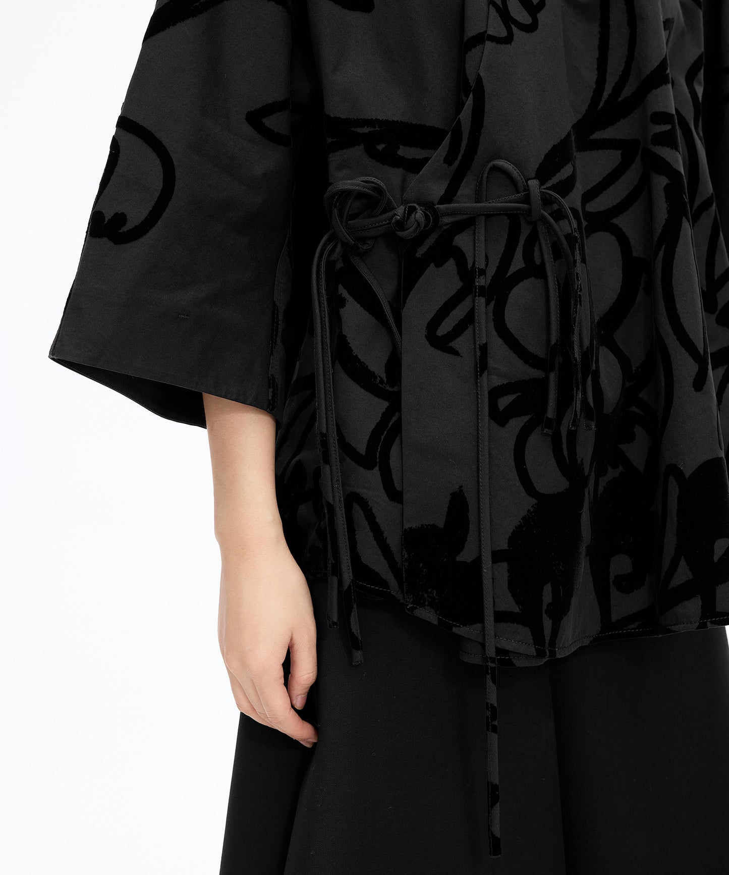 Flocked Floral Jacket