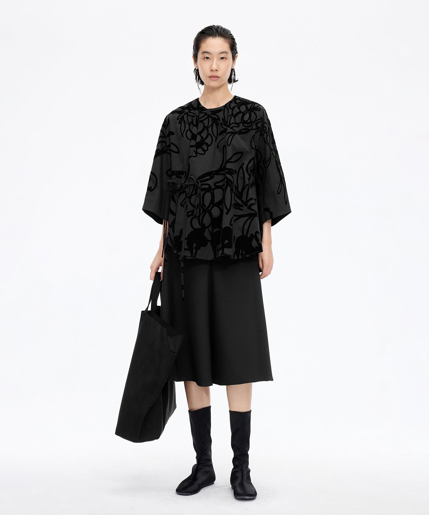 Flocked Floral Jacket