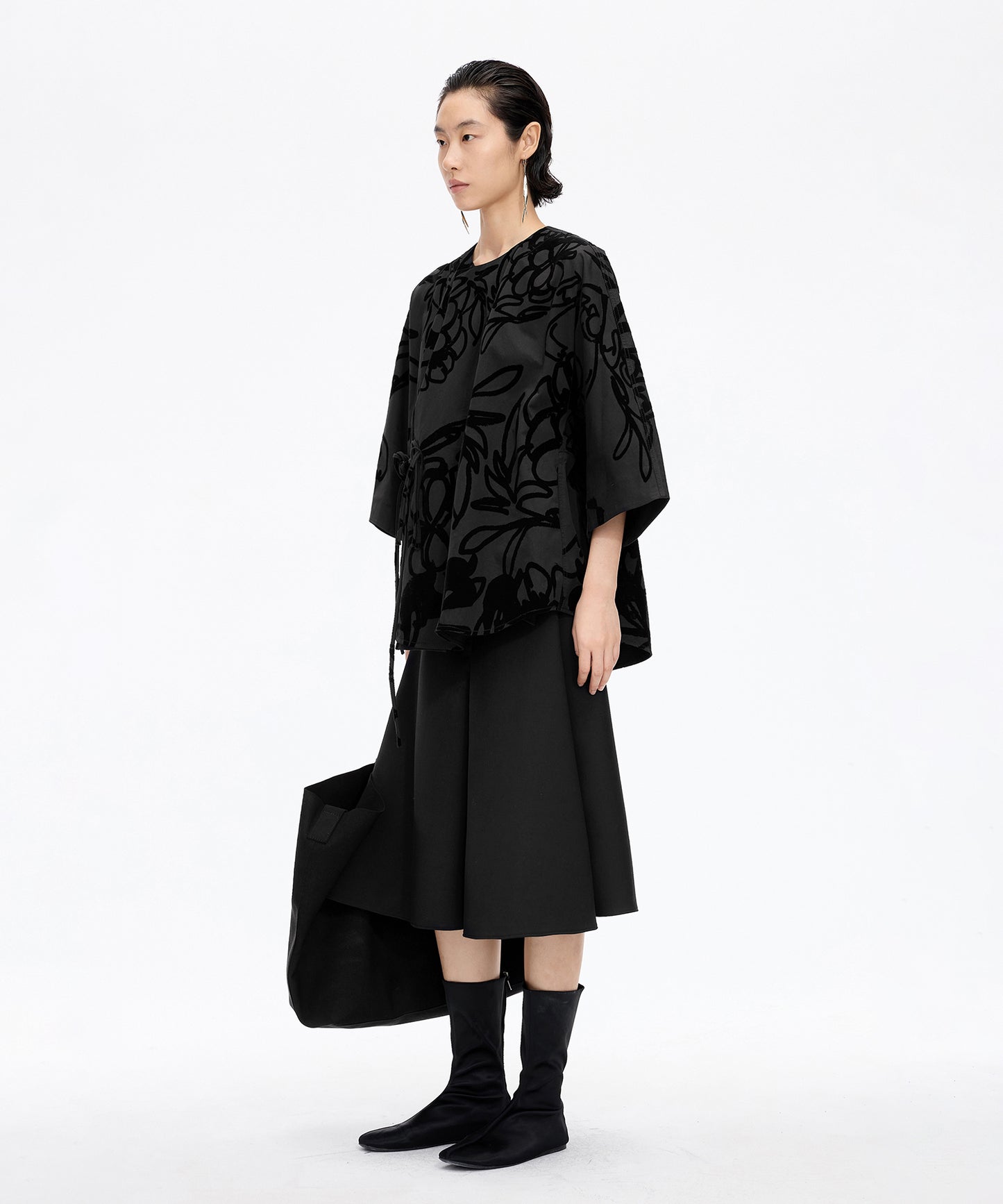 Flocked Floral Jacket