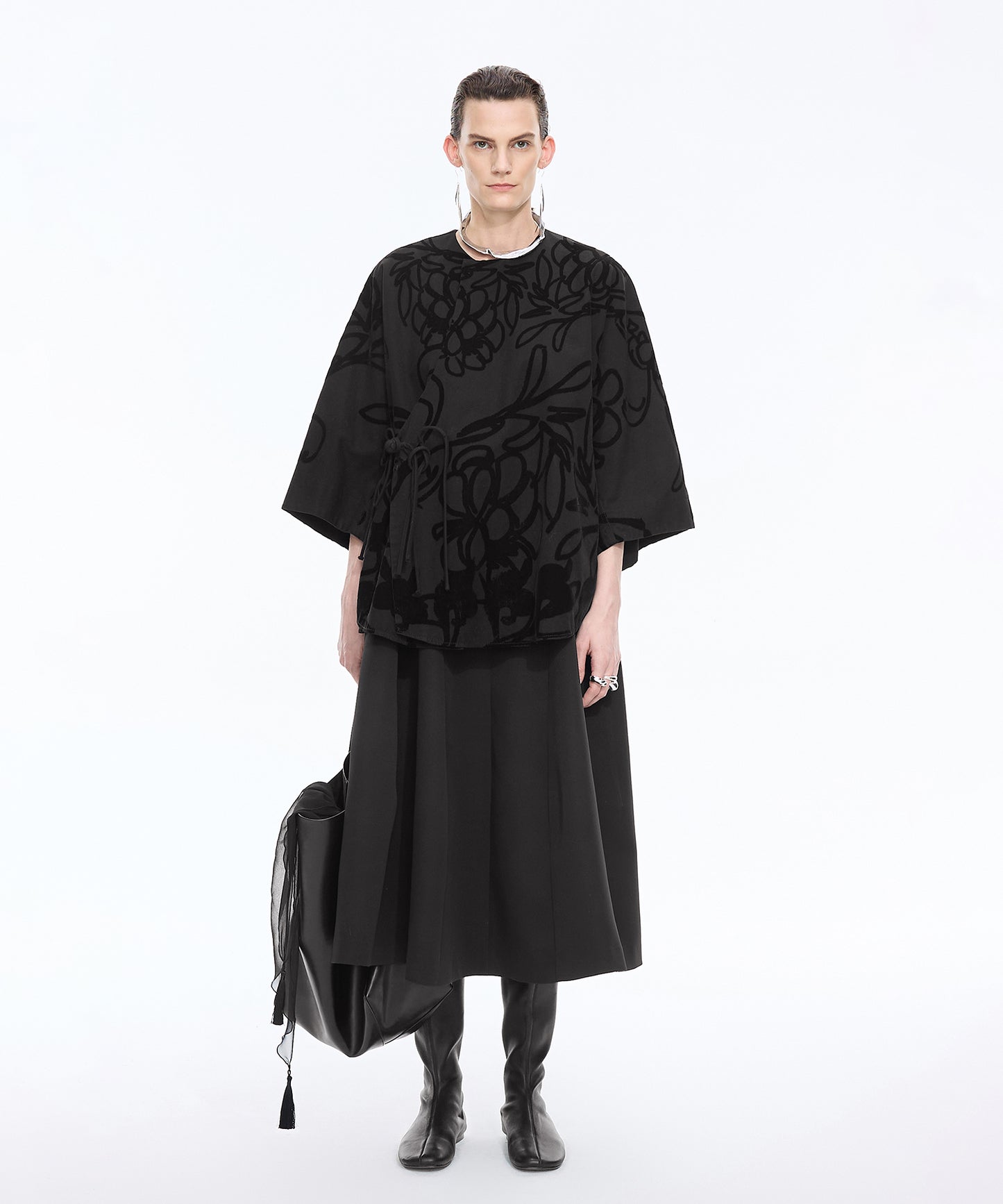 Flocked Floral Jacket