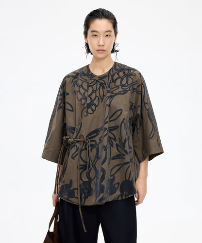 Flocked Floral Jacket