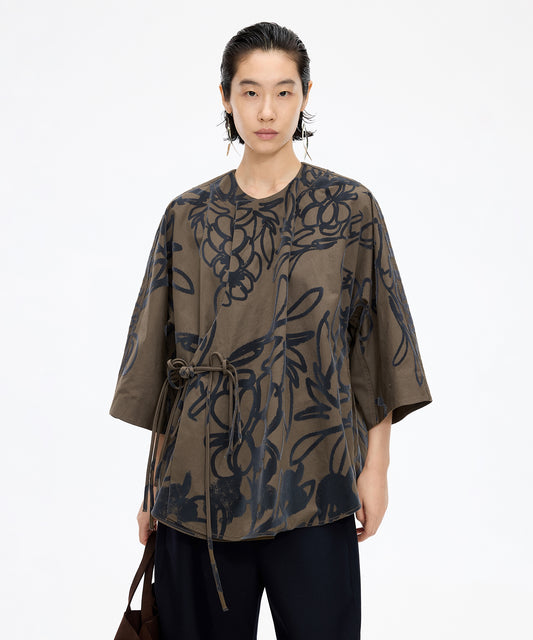 Flocked Floral Jacket