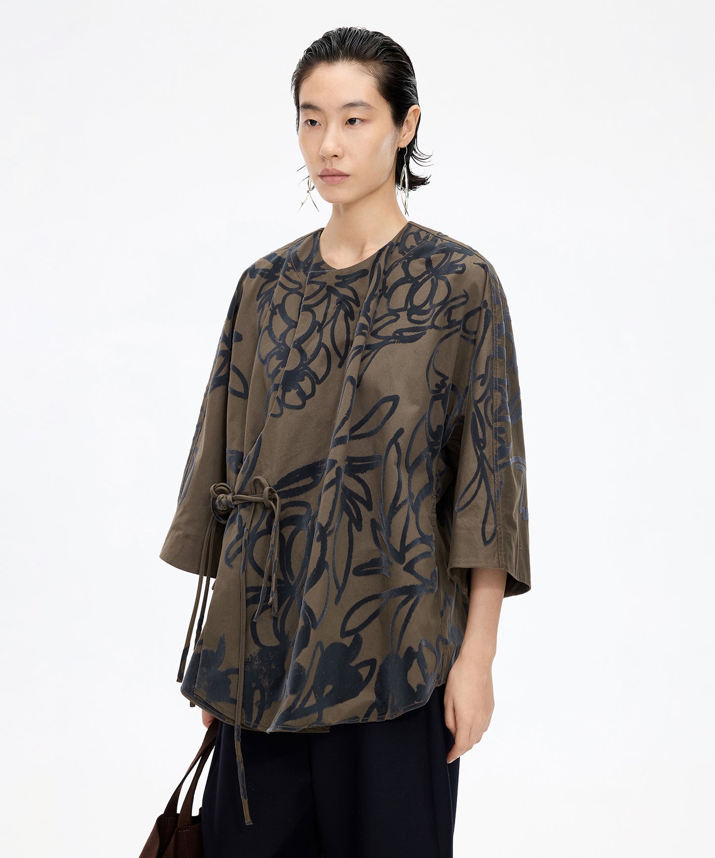 Flocked Floral Jacket