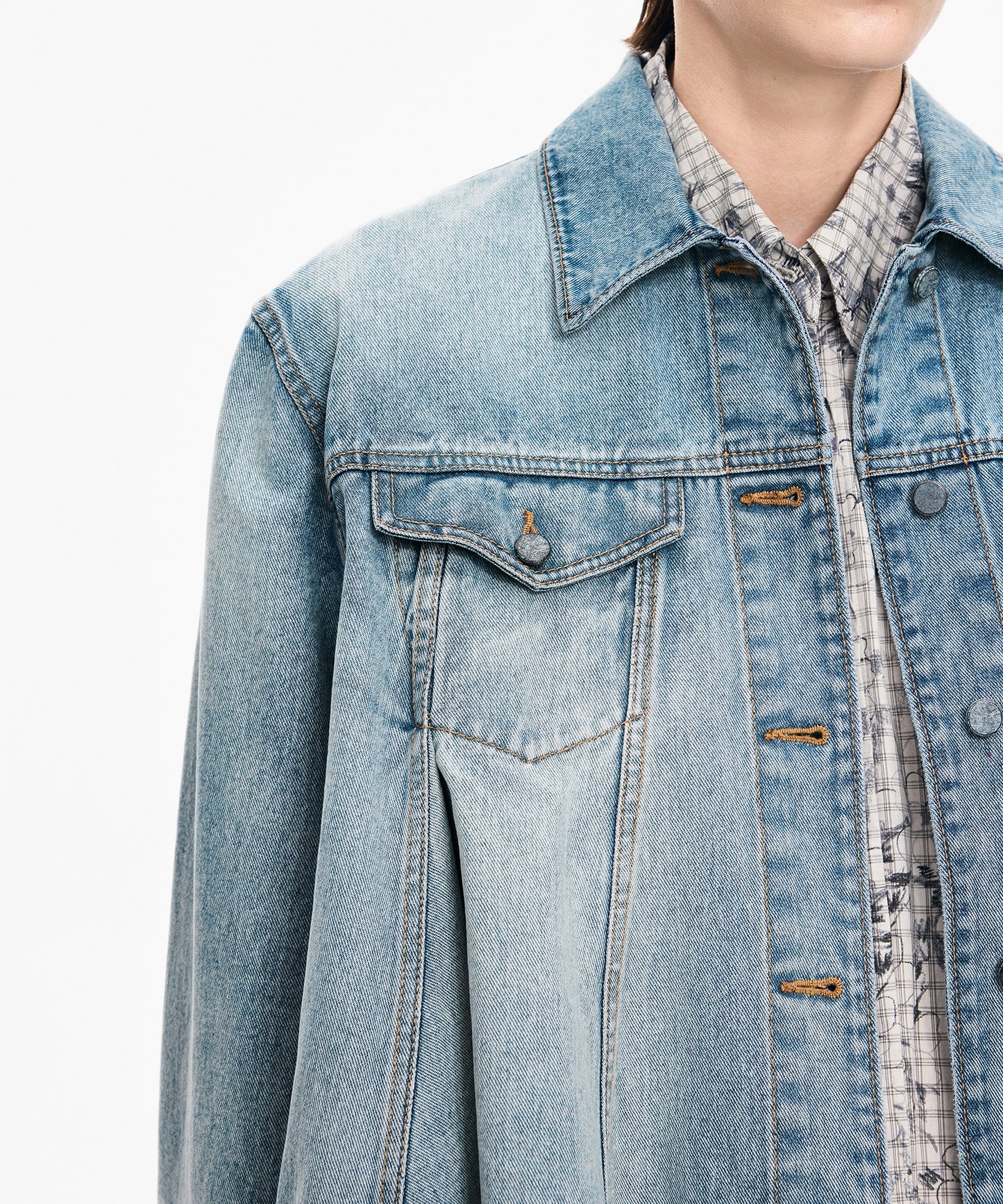 Flared Denim Jacket