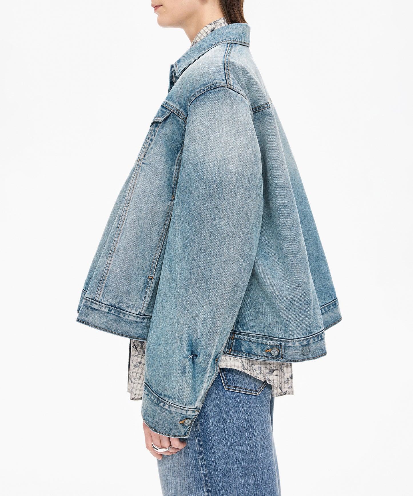 Flared Denim Jacket