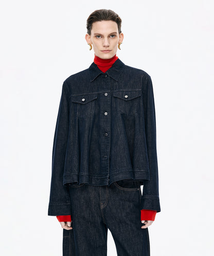 Flared Denim Jacket