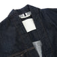 Scarf-Neck Denim Jacket