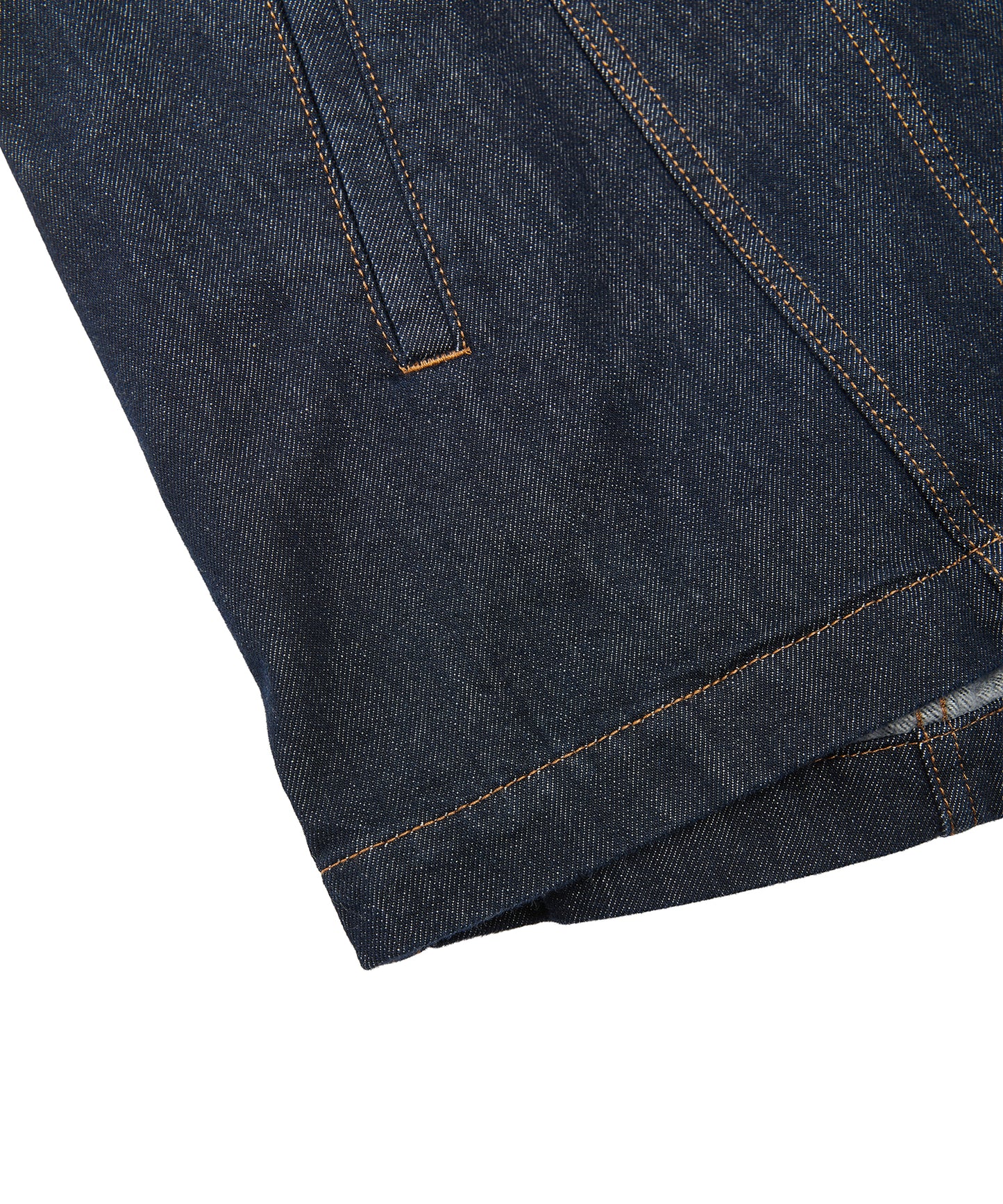 Scarf-Neck Denim Jacket