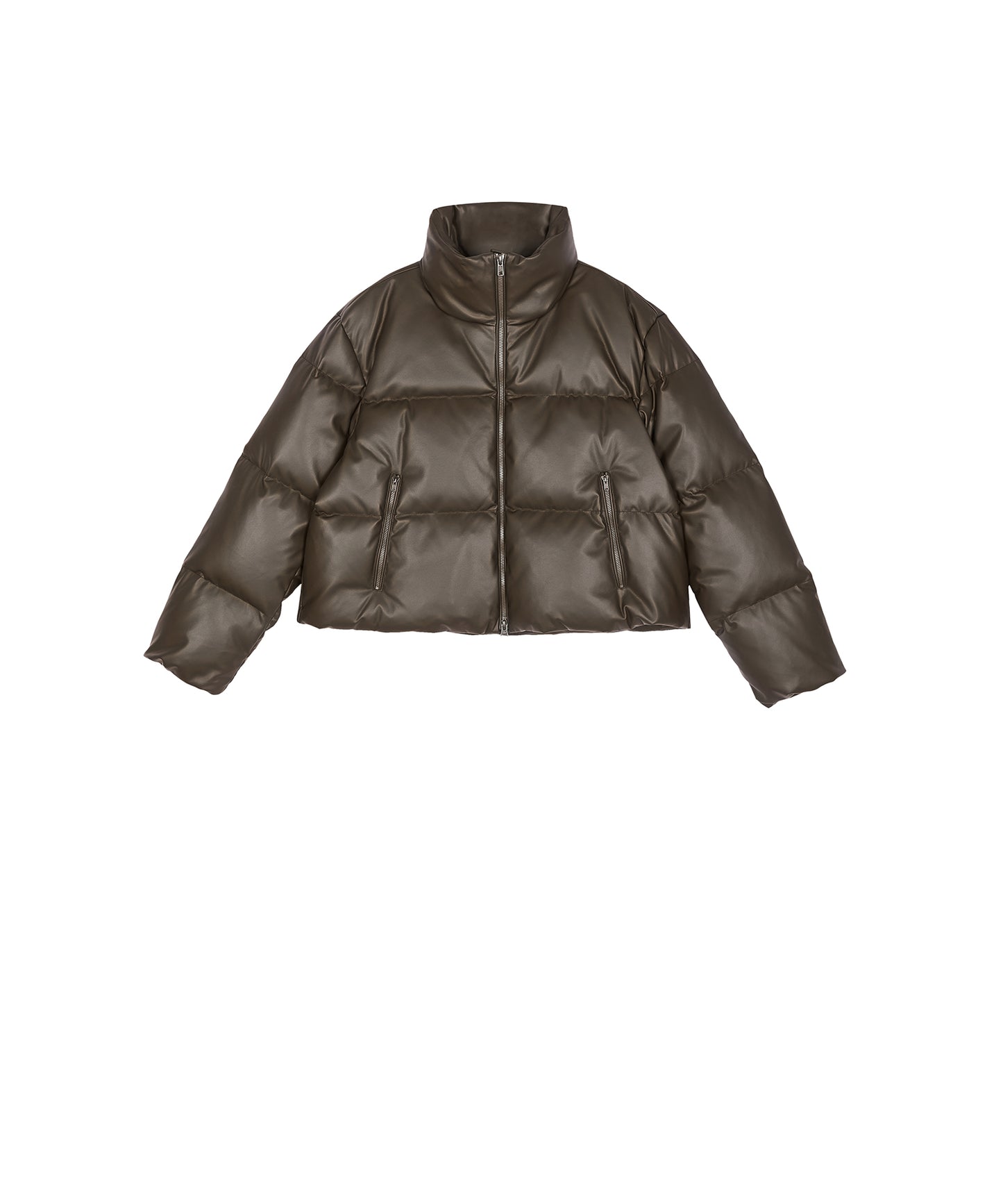 Faux Leather Short Down