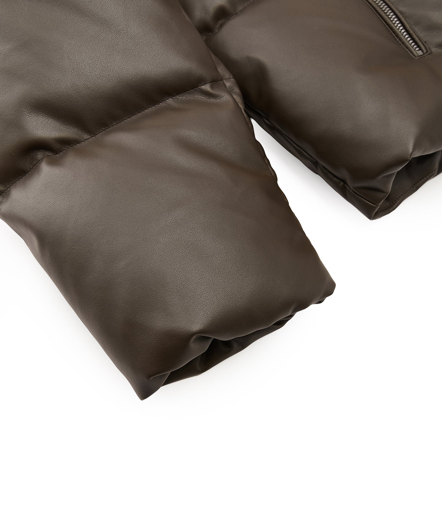 Faux Leather Short Down