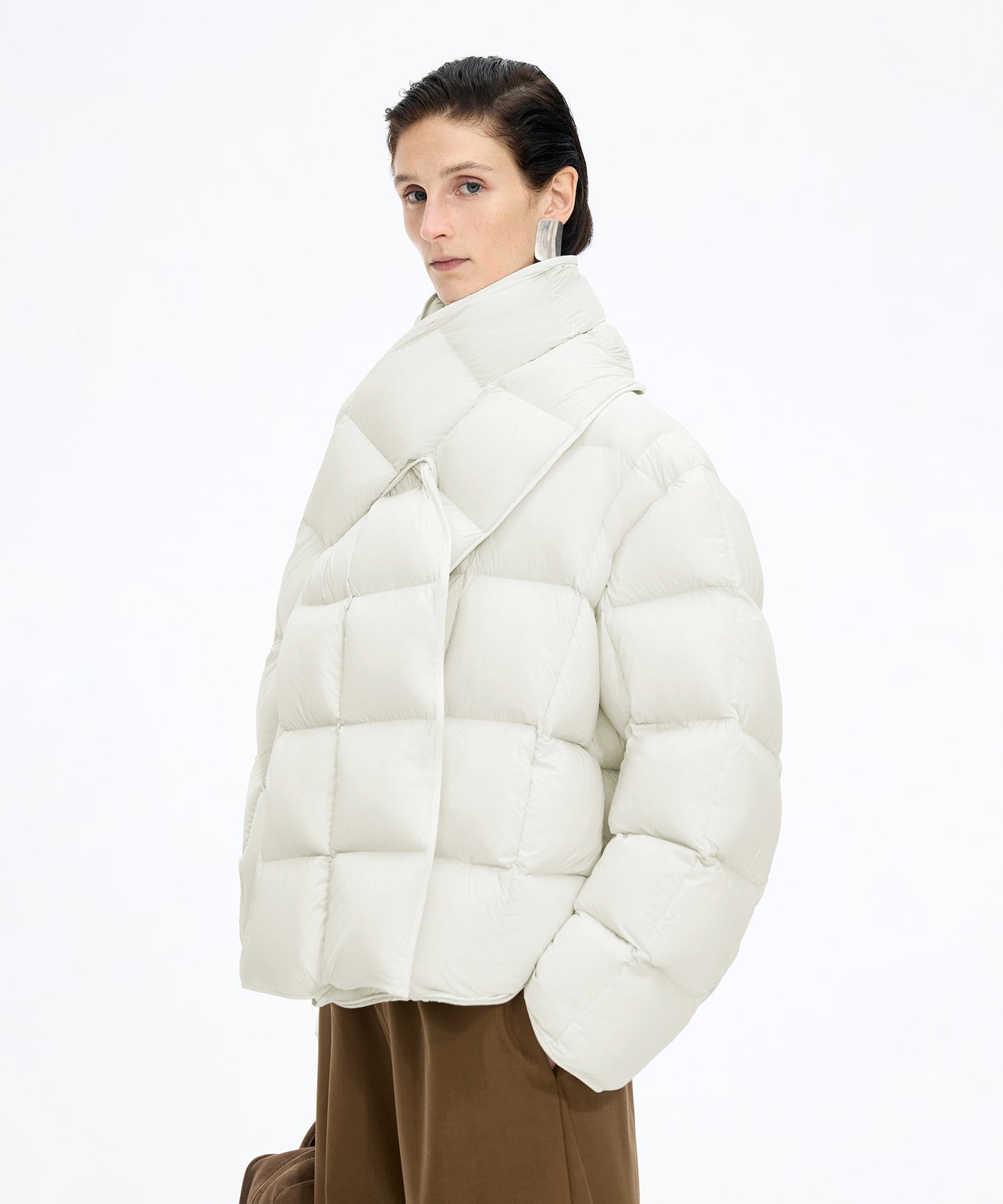 Detachable Scarf Down Jacket