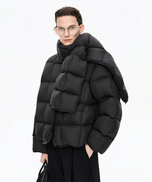 Detachable Scarf Down Jacket