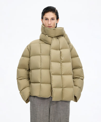 Detachable Scarf Down Jacket