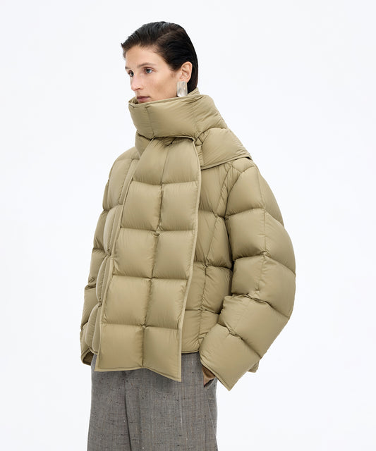 Detachable Scarf Down Jacket