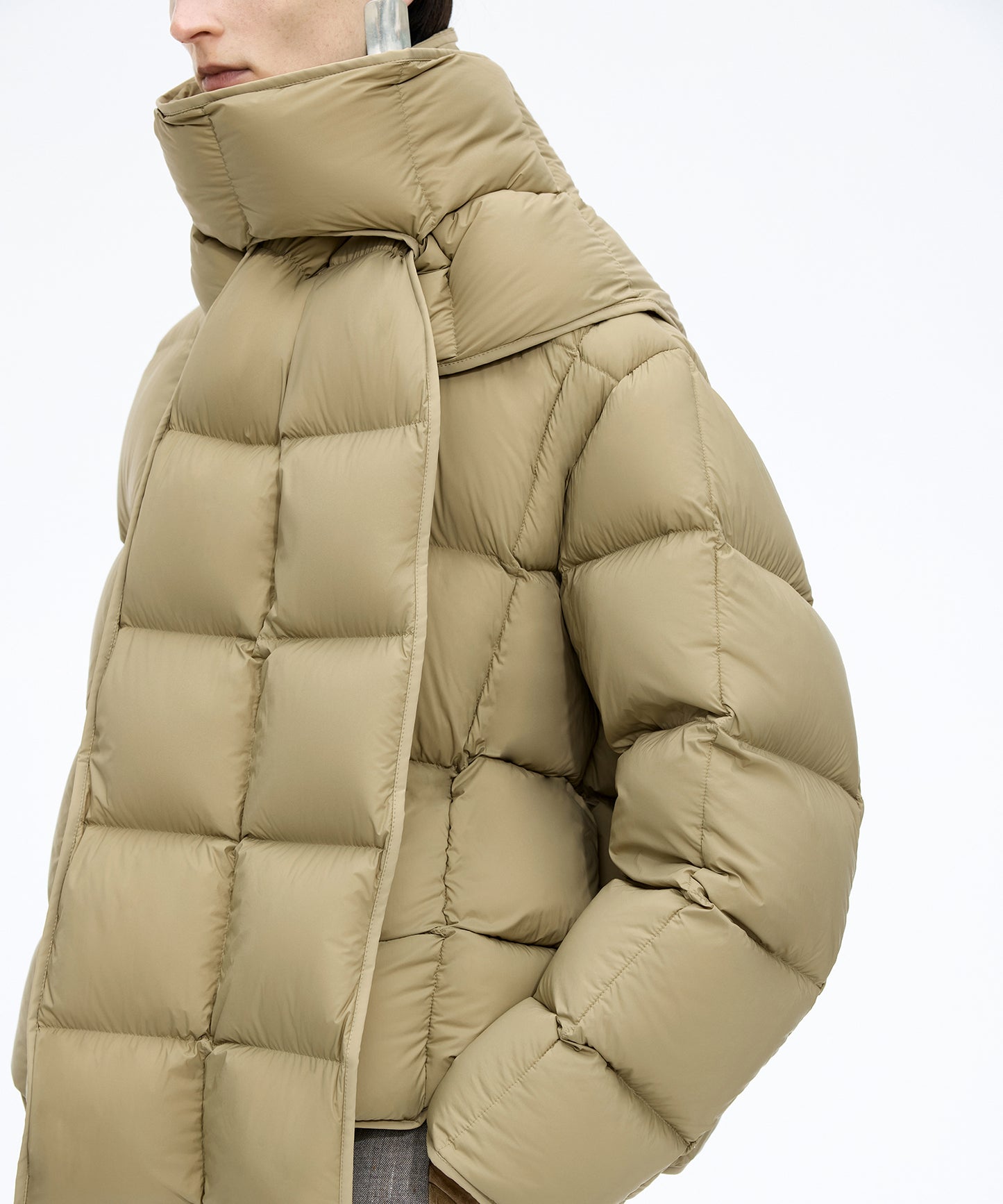 Detachable Scarf Down Jacket