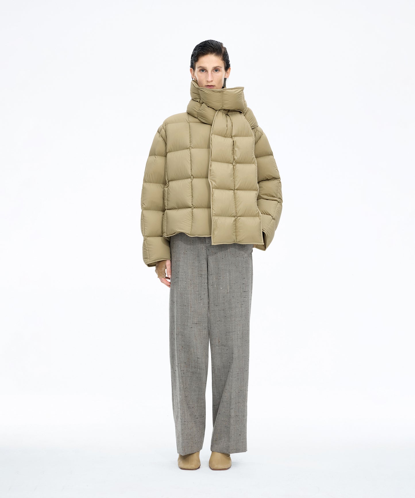 Detachable Scarf Down Jacket