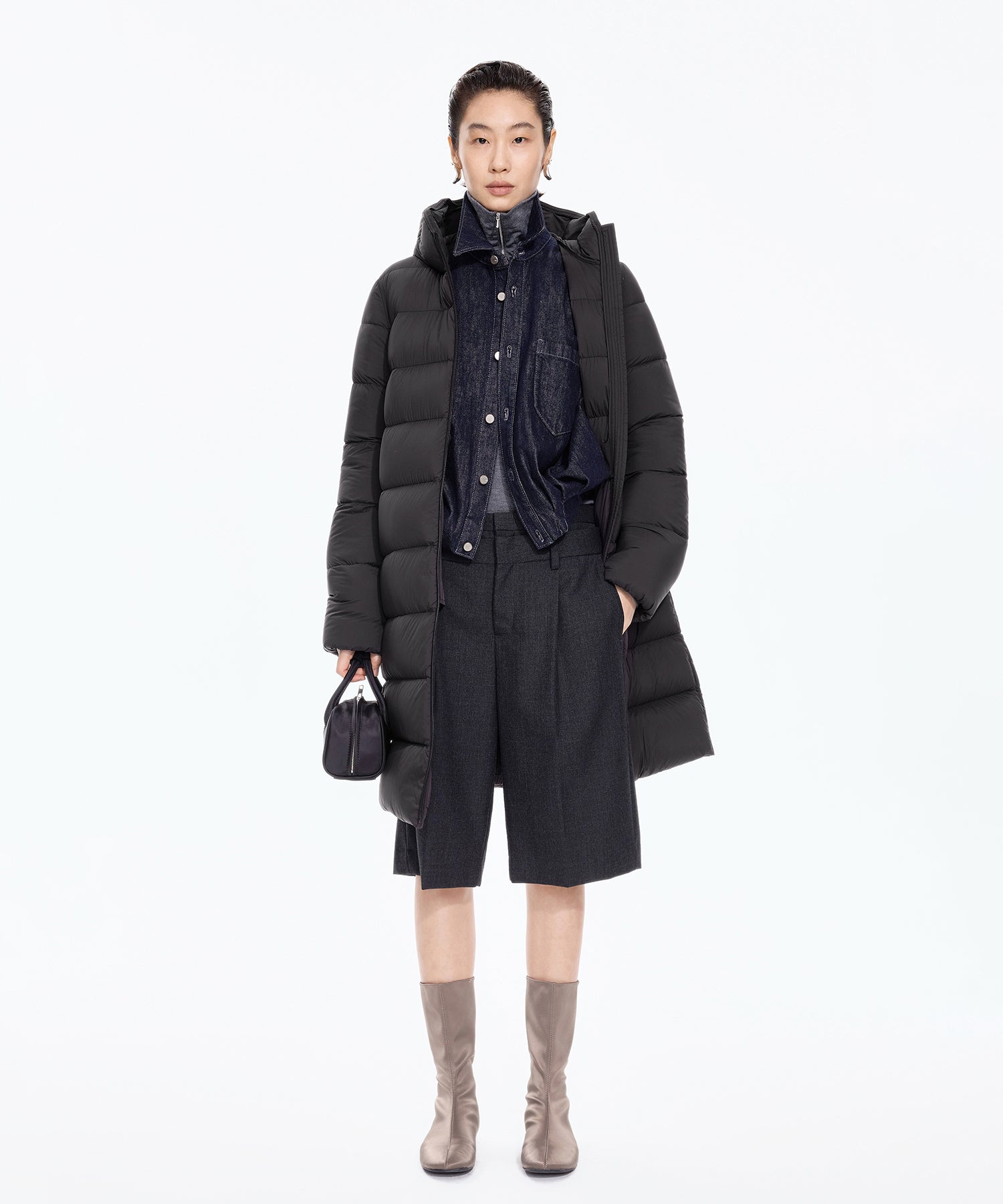 Slim Fit Long Down Coat