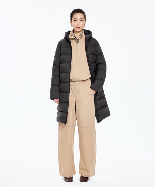 Slim Fit Long Down Coat