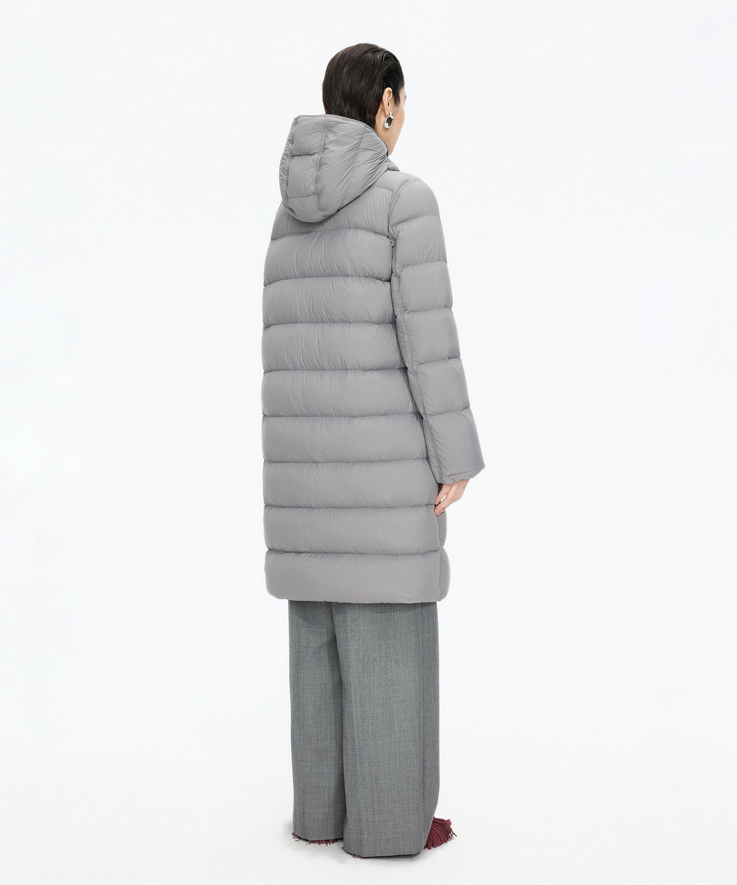 Slim Fit Long Down Coat